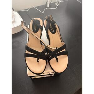 Easy Spirit Eskameko Suede Sandal Black Size 7